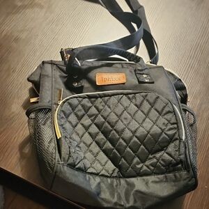 Black Quilted Women's Messenger Bag